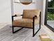 International Furniture Direct Galena Light Brown/Matte Brown Accent Chair-1