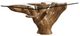 Modus Furniture One Glass Top Coffee Table with Natural Base-0