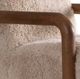 Alder & Tweed Furniture Muir Furry Vanilla/Warm Oak Occasional Swivel Accent Chair-3