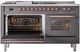 Ilve® Nostalgie II Series 60" Graphite Matte Pro Style Dual Fuel Range-1