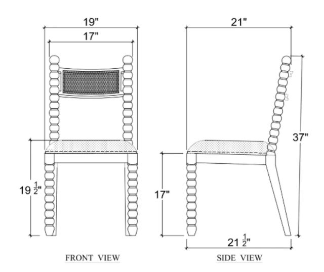 Bramble Customizable Cholet Dining Chair-2