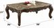 ACME Furniture Devayne Brown Marble Top Coffee Table with Dark Walnut Base-2