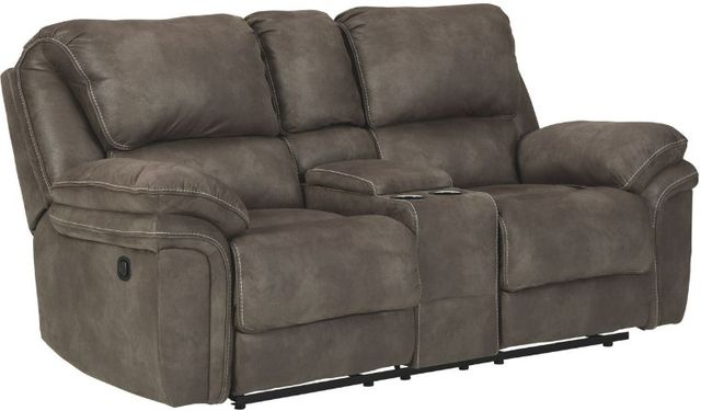Benchcraft® Trementon 3-Piece Graphite Living Room Set with Reclining Sofa-2
