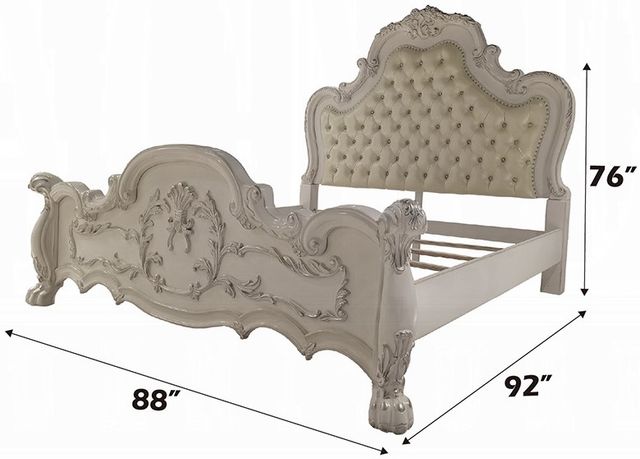 ACME Furniture Dresden Bone White/White Eastern King Panel Bed-2