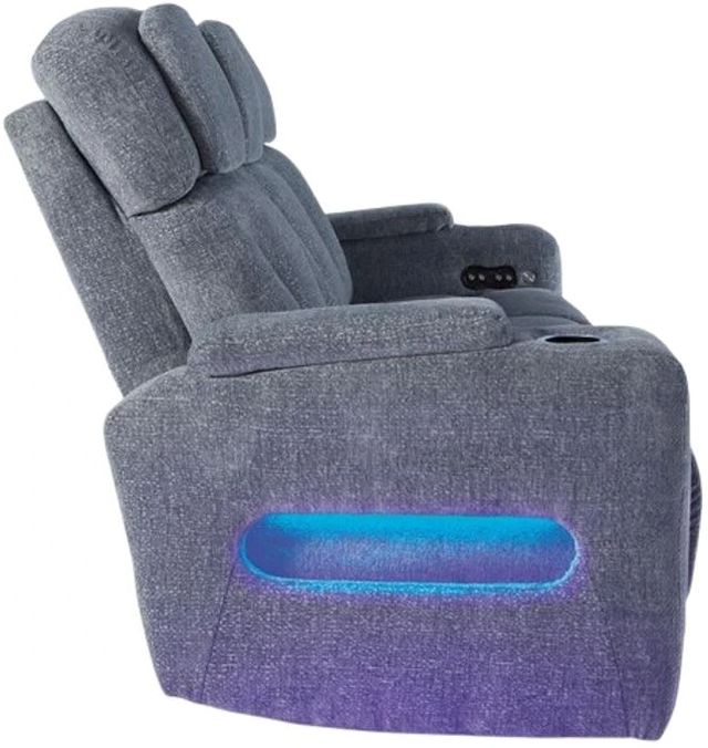 Signature Design by Ashley® Studio Cave Steel Power Reclining Sofa with Adjustable Headrest-2