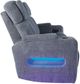 Signature Design by Ashley® Studio Cave Steel Power Reclining Sofa with Adjustable Headrest-2