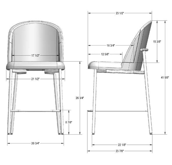 Amisco Customizable Luongo Counter Stool-2