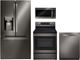 LG 4 Piece Black Stainless Steel Kitchen Package-0