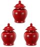 A & B Home Red Ginger Jar-0