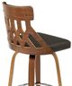 Armen Living Crux Brown 30" Swivel Bar Stool-3