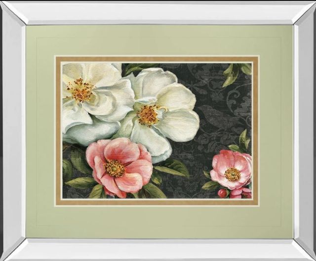 Classy Art Floral Damask I by Lisa Audit Mirror Framed Wall Art-0