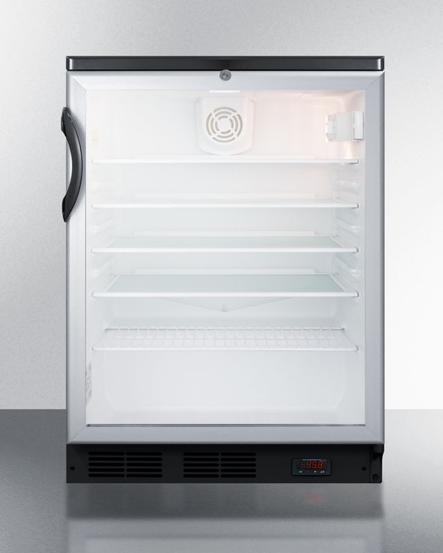 Summit® Commercial Series 5.5 Cu. Ft. Stainless Steel Beverage Center