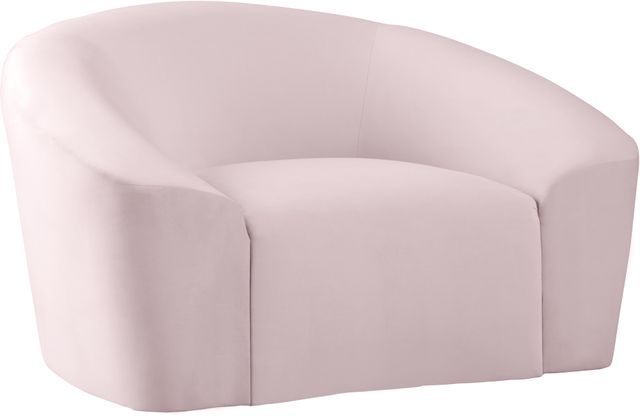 Meridian Furniture Riley Pink Velvet Chair-1
