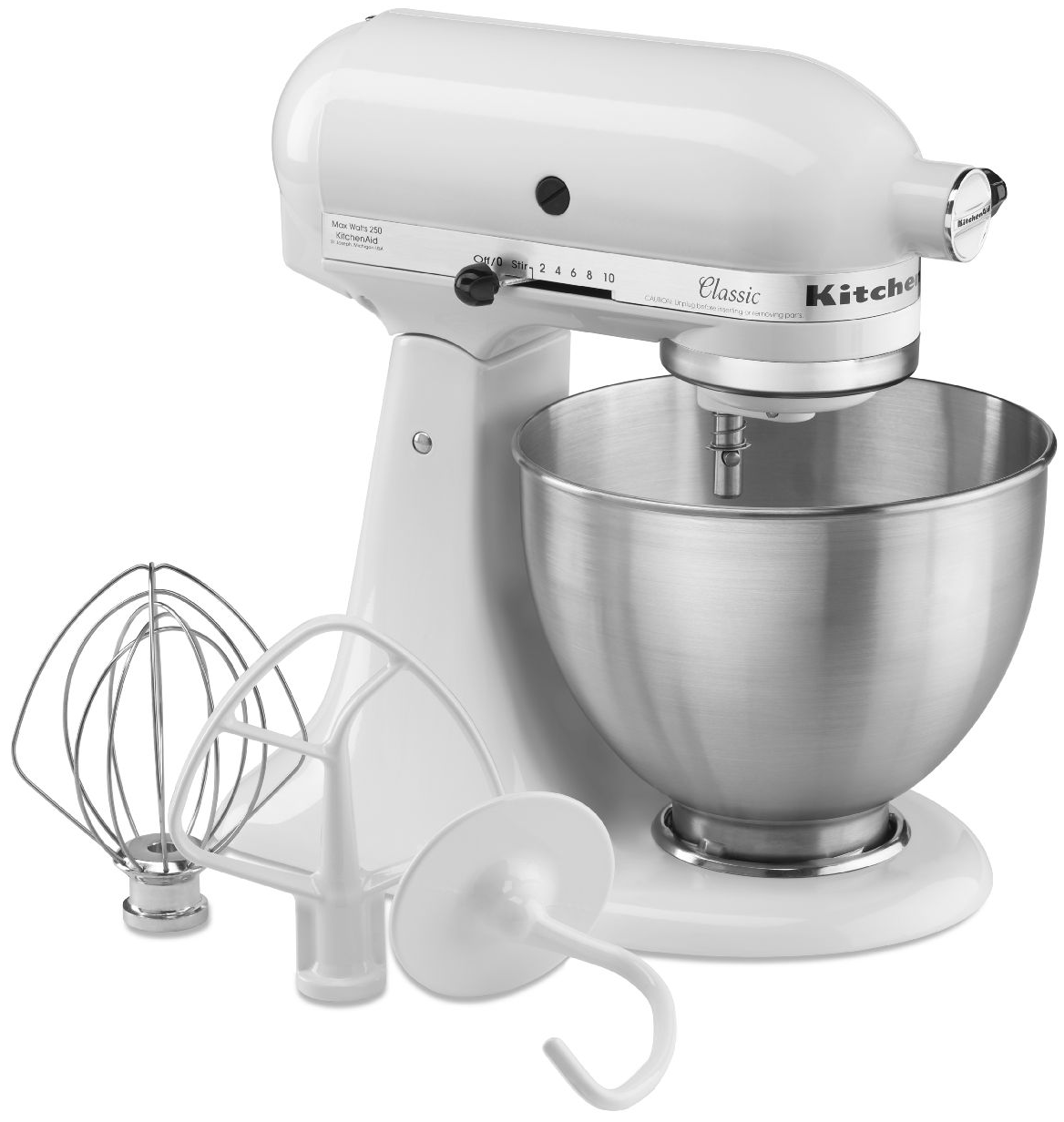 KitchenAid® Classic™ Series White Stand Mixer | Frank's Appliance