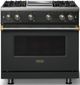 Viking® 5 Series 36" Antique Bronze Pro Style Gas (NG) Range with Brushed Brass Trim-0