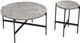 Zuo® Modern Malo 2-piece Gray Coffee Tables with Black Metal Base-0