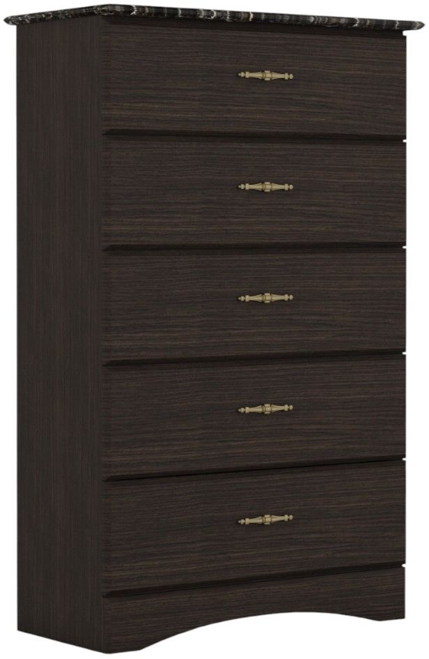 Perdue Woodworks 20,000 Essential Brown 32" 5-Drawer Chest-0