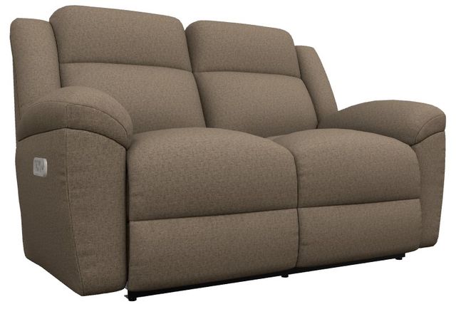 La-Z-Boy® Joel Cocoa Power Reclining Loveseat with Headrest and Lumbar-0