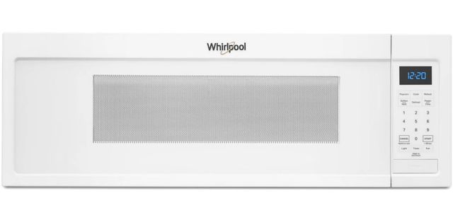 Whirlpool® 1.1 Cu. Ft. White Low Profile Over The Range Microwave-0