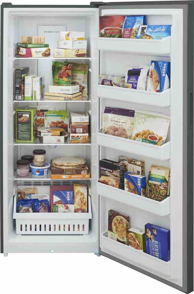Frigidaire® 28" 13 Cu. Ft. Fingerprint-Resistant Stainless Steel Garage Ready Upright Freezer-4