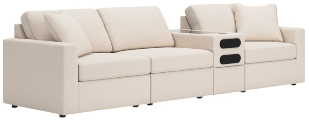 Modmax 4 Piece Modular Sectional with Audio Console Modmax 4 Piece Modular Sectional with Audio Console