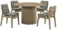 Coaster® Hamlyn 5-Piece Gray/Natural Oak Round Dining Table Set-0