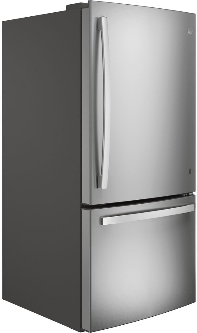 GE® 33" 24.8 Cu. Ft. Fingerprint Resistant Stainless Steel Bottom Freezer Refrigerator-2