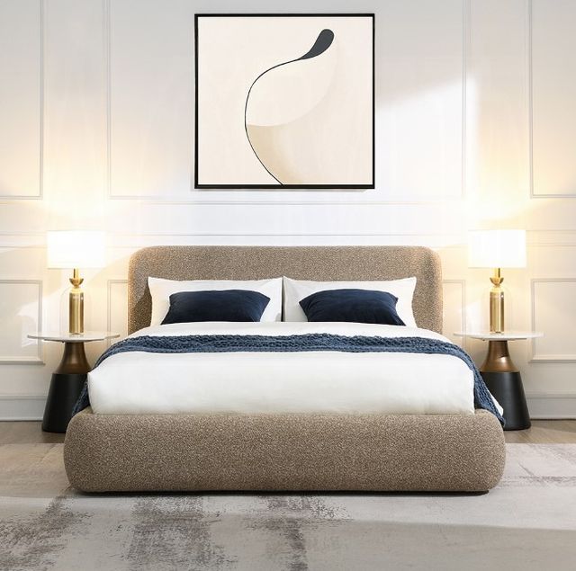 ACME Furniture Erica Dark Beige Eastern King Panel Bed-1