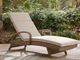Signature Design by Ashley® Laguna Heights Beige-Gray Fabric/Resin Wicker Outdoor Chaise Lounge-1