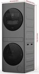 Whirlpool® Titanium Metallic Electric Laundry Center, 3.2 Cu. Ft. Washer, 4.3 Cu. Ft. Ventless Dryer-3