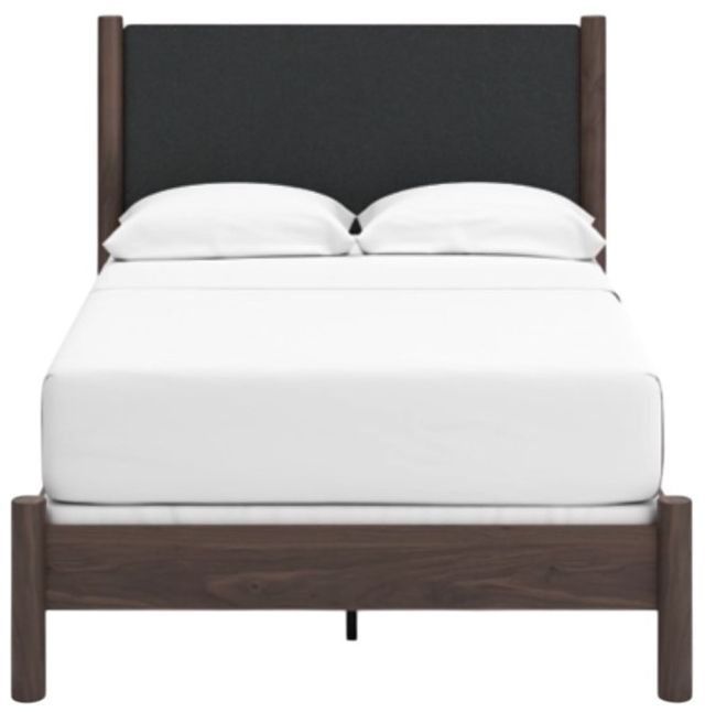 Signature Design by Ashley® Pamytta Brown Full Upholstered Panel Bed-2