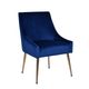 VIG Furniture Modrest Castana 2-Piece Blue/Gold Dining Chair Set-0