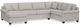 Bassett® Furniture Carolina 3-Piece Panel Arm U-Shaped Sectional Set-0