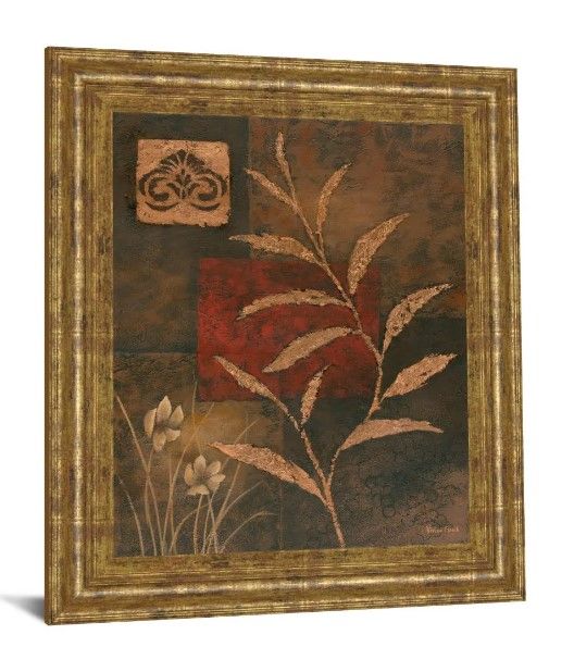 Classy Art Copper Rhythm II by Vivian Flasch Framed Wall Art-1