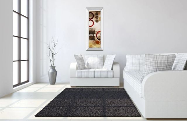 Classy Art Red Liberated Panel I by Micheal Marcon Mirror Framed Wall Art-3