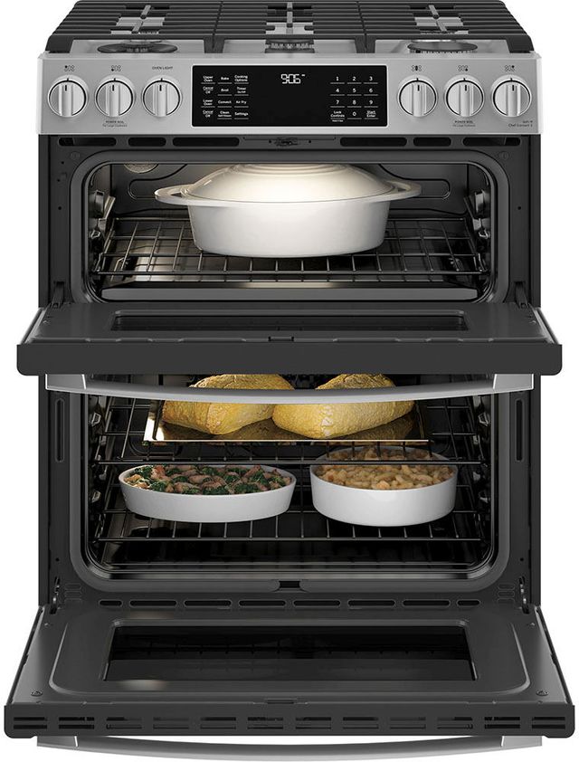 GE Profile™ 30" Fingerprint Resistant Stainless Steel Slide In Natural Gas Range-2