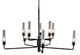 Classic Home Madeline Matte Black Chandelier-0