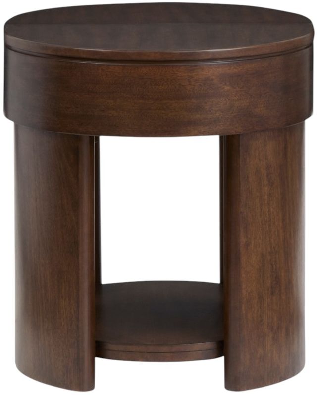 Magnussen Home® Holloway Toasted Almond Oval End Table-3