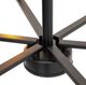 YHD Prairie Matte Black 6-Light Chandelier-5