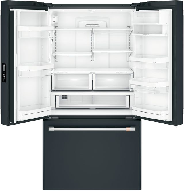 Café™ 36" 23.1 Cu. Ft. Matte Black Counter Depth French Door Refrigerator-2