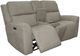 Flexsteel® Taylor Fog Gray Power Reclining Loveseat with Console and Power Headrest-3