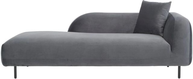 Moe's Home Collection Deleuze Anthracite Chaise-1