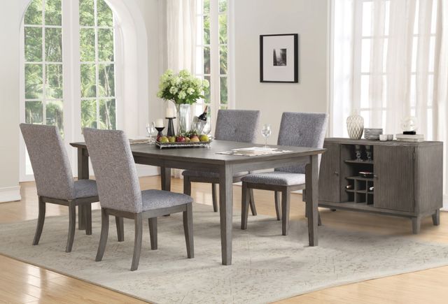 Mazin Furniture Felicity Grey/Light Grey Side Dining Chair-2