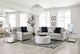 Furniture of America® Chancery Gray/Navy Ottoman-1