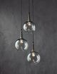 Currey & Company Beckett Emery Rust Trio Pendant-1