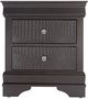 Global Furniture USA Pompei Metallic Gray Nightstand-1