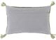 Surya Sabra Medium Gray 22"x14" Toss Pillow with Down Insert-1