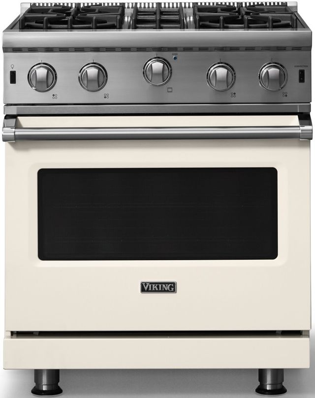 Viking® 5 Series 30" Pure White Liquid Propane Pro Style Gas Range-0