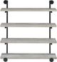 Coaster® Elmcrest Black/Grey Driftwood 40" Wall Shelf-0