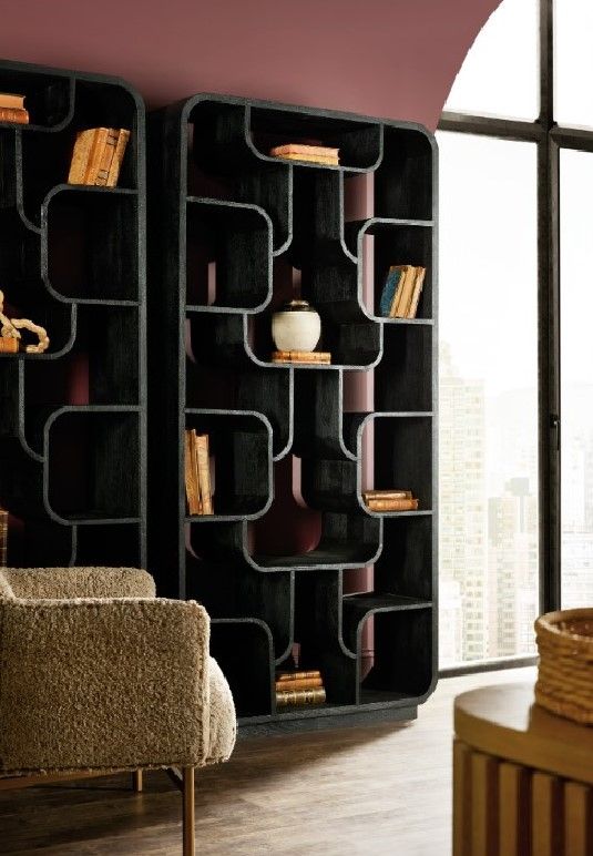 Hooker® Furniture Commerce and Market Sloane Black Natural Etagere-1